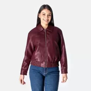 Casaca Cuerina Dahelyn C/Forro