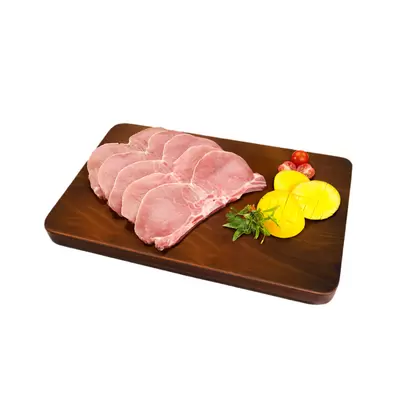 Chuleta lomo de cerdo Rango 0.9 a 1.1 Kg.