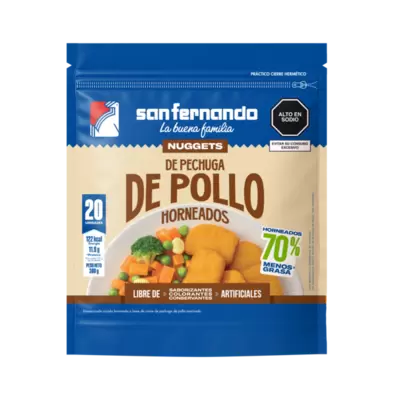 Nuggets Horneados Pga de pollo ZP x 300 gr SF