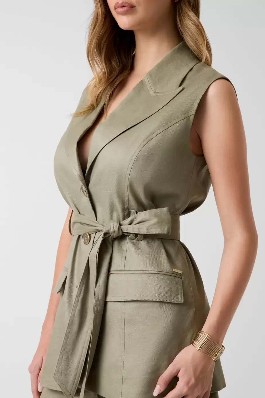 Blazer con cintura elástica