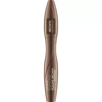 Mascara De Pestañas Voluminizadora Resistente Al Agua Marrón Glam & Doll