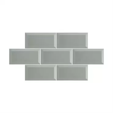 Cerámico Alga 10×20 Biselado Brillante
