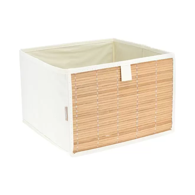 Caja Bambú-Algodón 28x28x19 cm