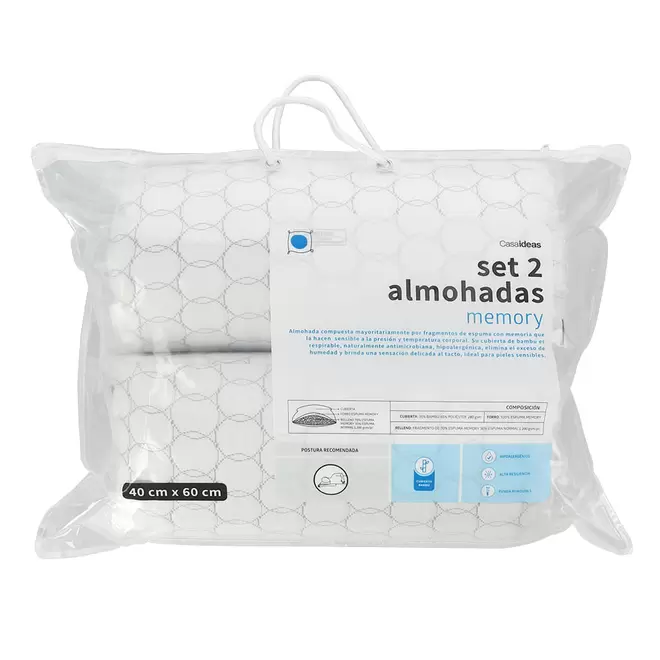 Set 2 Almohadas Memory U