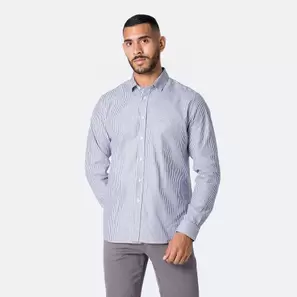 Camisa Listada Larsen001ml M/Larga