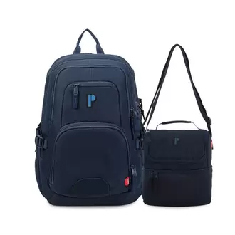 MOCHILA BIYAH AZUL + LONCHERA LOGAN AZUL