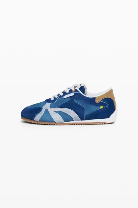 Zapatilla piel retro