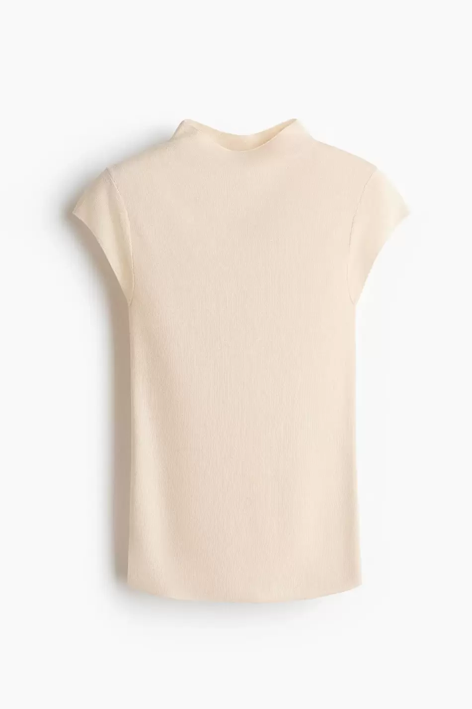 Top de punto fino con cuello perkins