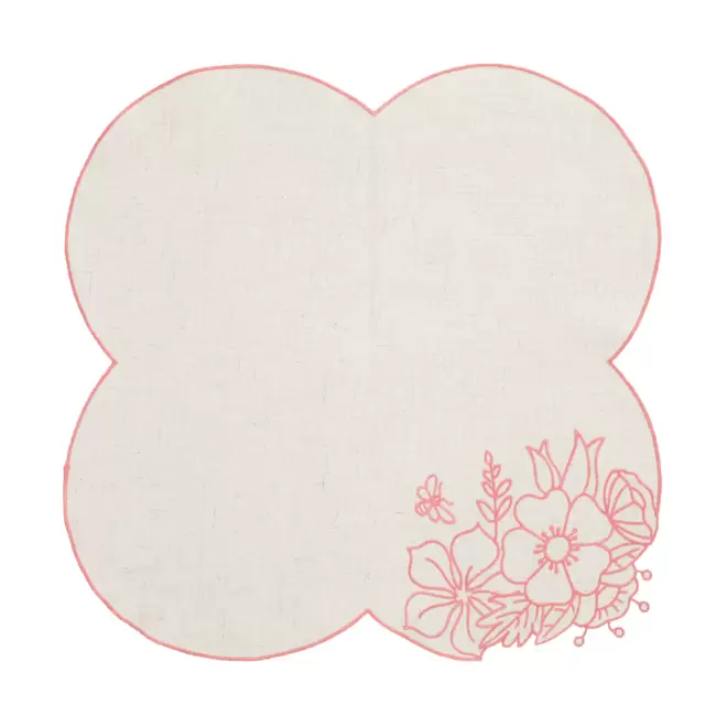 Cubrepanera de Lino Bordado Altezzo 43 x 43 cm U