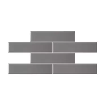 Cerámico Plata Romo 7.5×30 Brillante