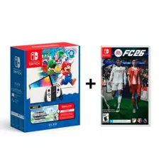 Nintendo Switch OLED + Super Mario Bros. Wonder + FC 26