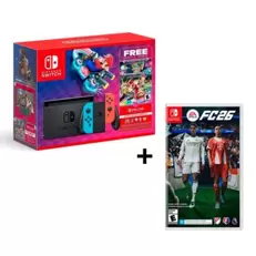 Nintendo Switch (Joy-Con Neón) + Mario Kart 8 Deluxe + FC 26