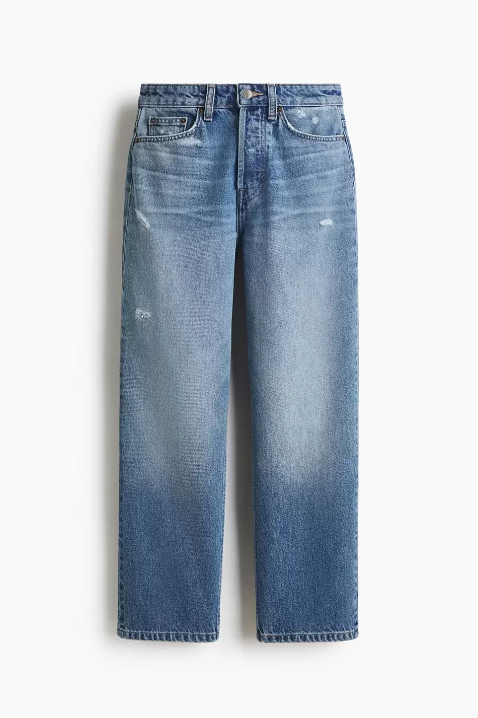 Straight High Waist Ankle Jeans