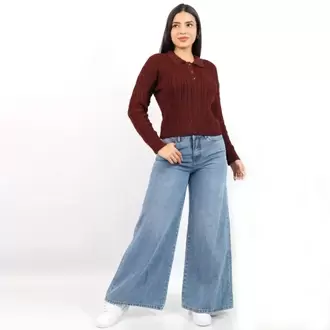 Pantalón Palazo Denim Angela