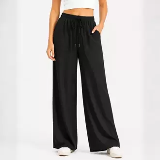 Pantalón Con Cordón En La Cintura Holgado Viena