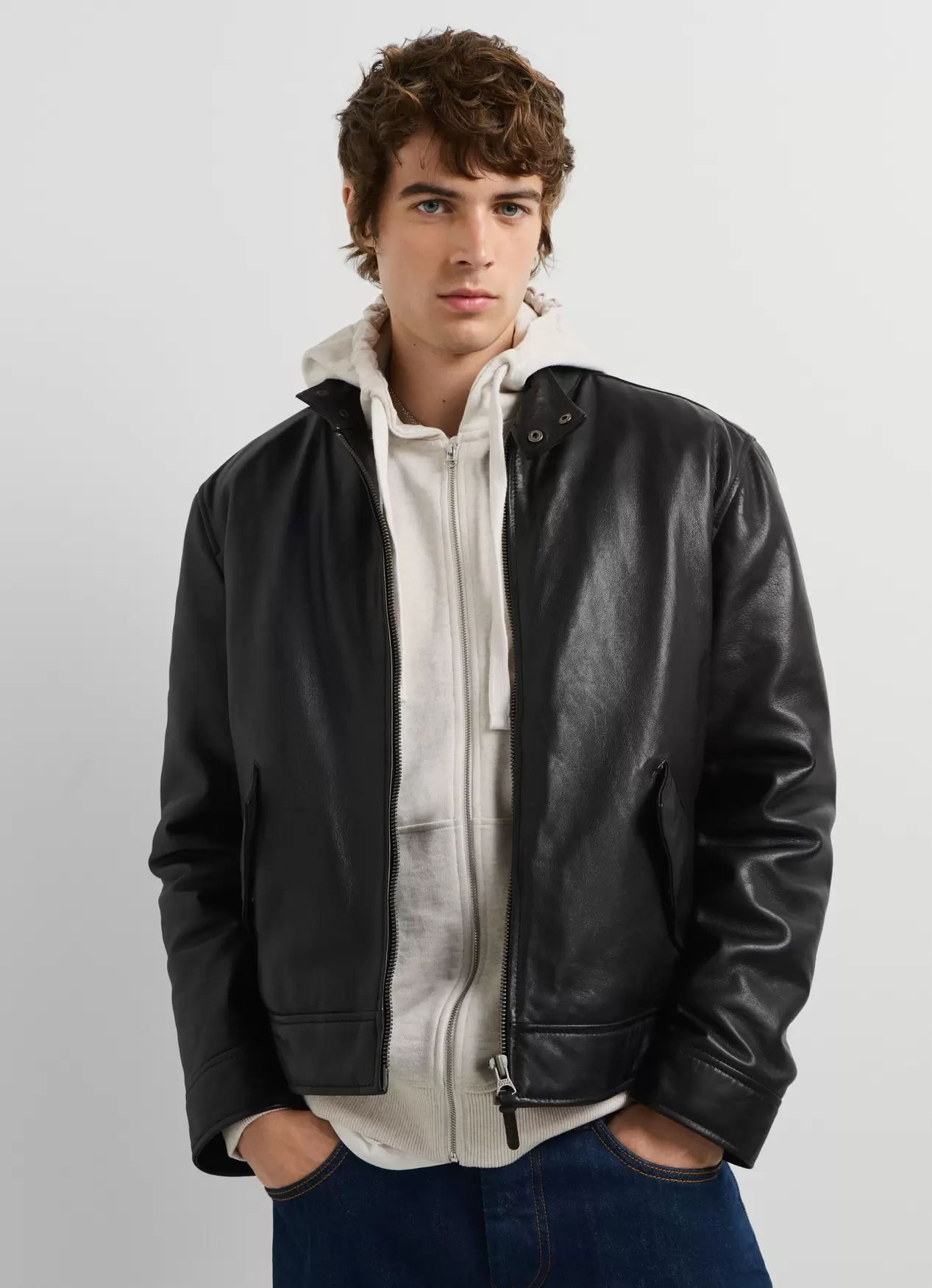Cazadora Piel Fit Regular