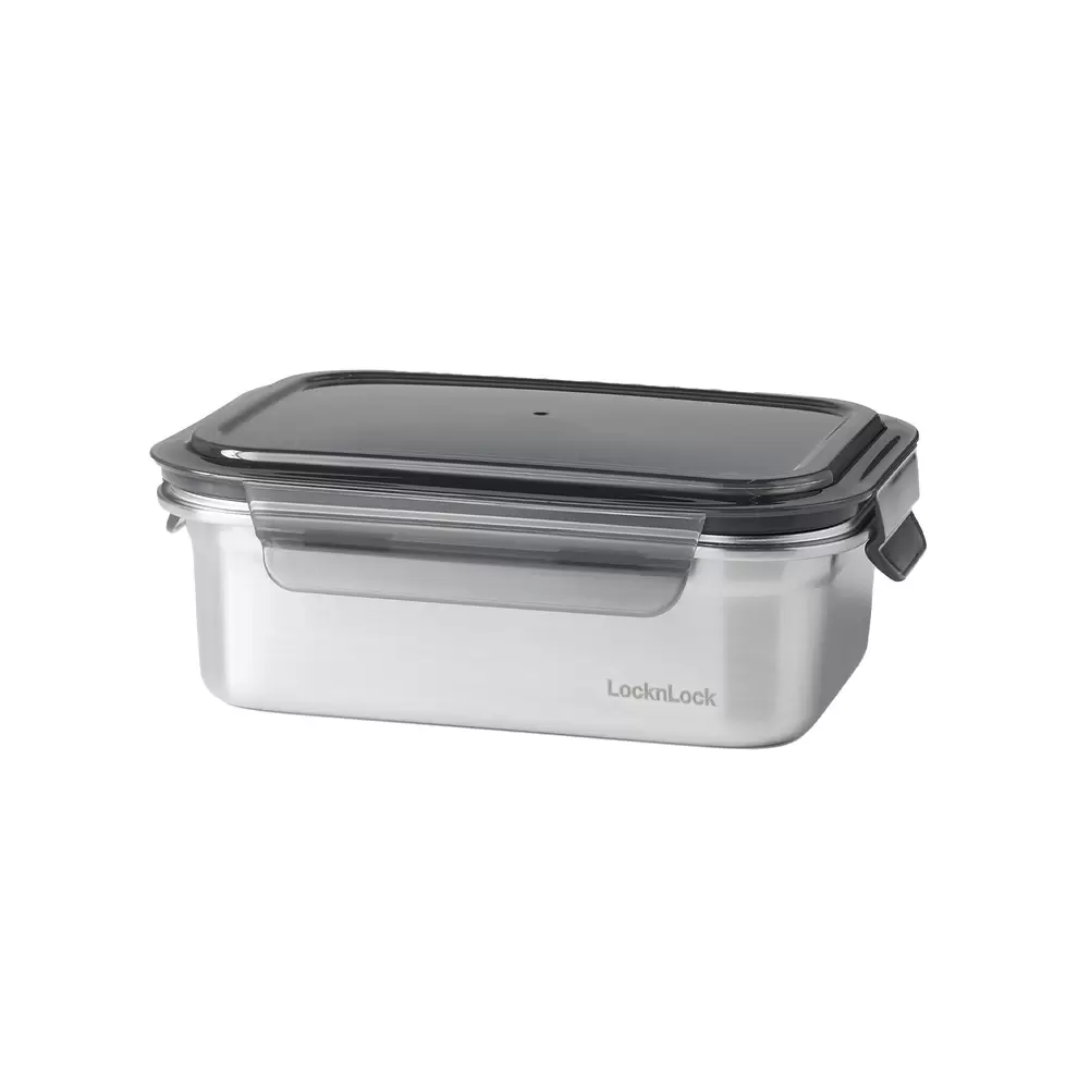 Envase Hermético Acero Rectangular 1.2 L