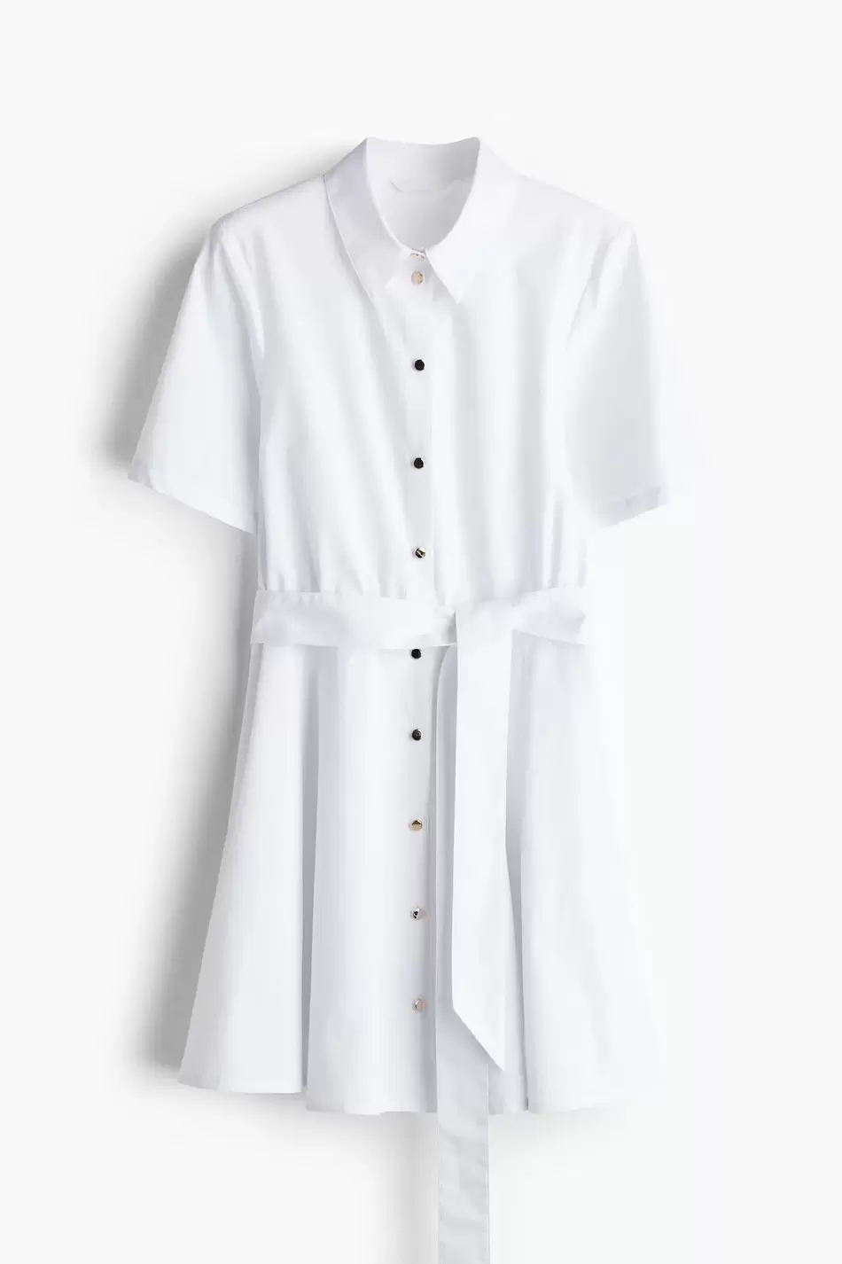 Vestido camisero con cinturón para anudar