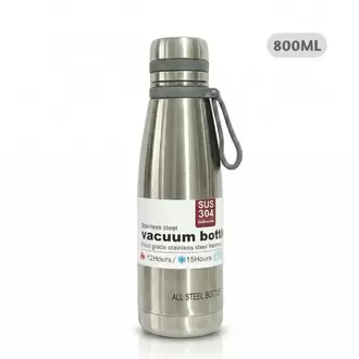 Termo Tomatodo De 800 Ml Acero Inoxidable Color Plateado