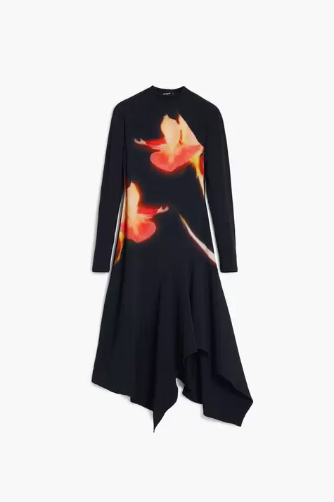 Vestido ajustado asimétrico