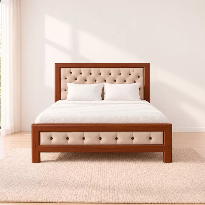 CAMA SALFORD | CAMA QUEEN TAPIZADA