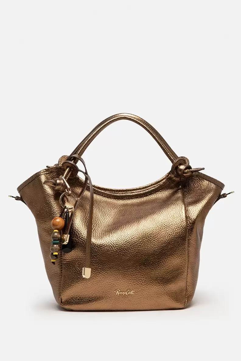 CARTERA DE CUERO TOTE METALLICA