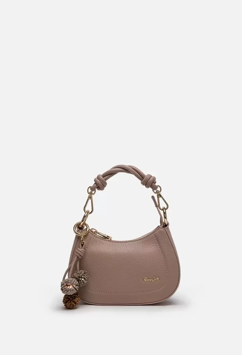 MINIBAG DE CUERO NEW POMPON