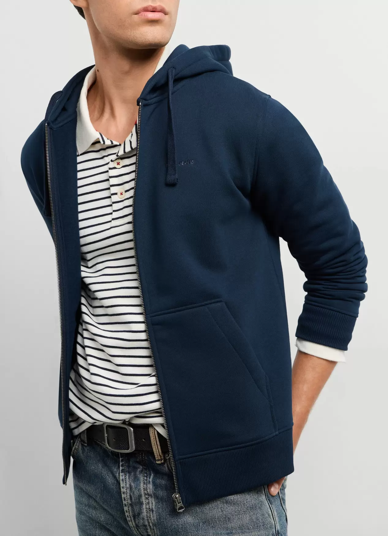 Relaxed Fit Full Zip Hoodie