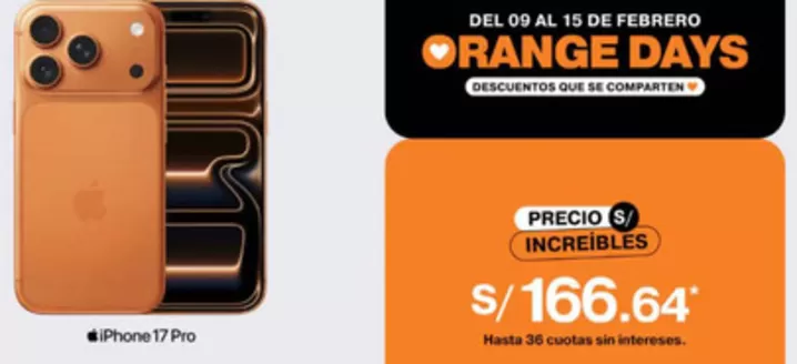 Catálogo iShop en Piura | Orange Days! | 2026-02-10T00:00:00.000Z - 2026-02-15T00:00:00.000Z