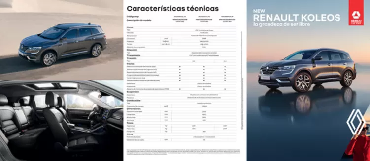 Catálogo Derco en Juliaca | Renault New Koleos NEW KOLEOS PRIVILEGE 4X2 2.5 CVT 2023 | 2026-02-11T00:00:00.000Z - 2026-12-31T00:00:00.000Z