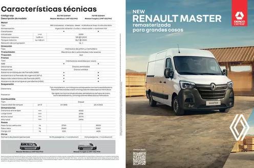 Catálogo Derco en Juliaca | Renault Master Furgón 2.3 TDI 2026 | 2026-02-11T00:00:00.000Z - 2026-12-31T00:00:00.000Z