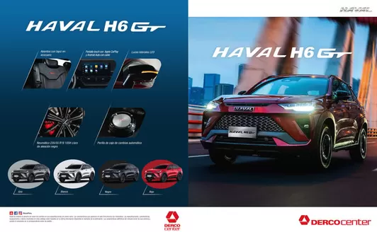 Catálogo Derco en Juliaca | Haval Haval H6 GT H6 GT 2.0 4X2 AT SUPREME PLUS 2024 | 2026-02-01T00:00:00.000Z - 2026-12-31T00:00:00.000Z
