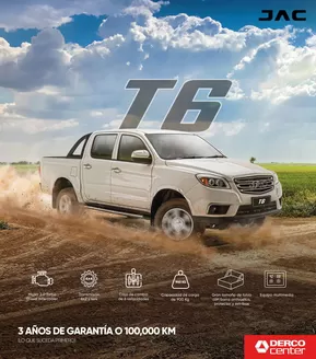 Catálogo Derco en Huancayo | JAC T6 TDI 4x2 Comfort 2025 | 2026-02-11T00:00:00.000Z - 2026-12-31T00:00:00.000Z