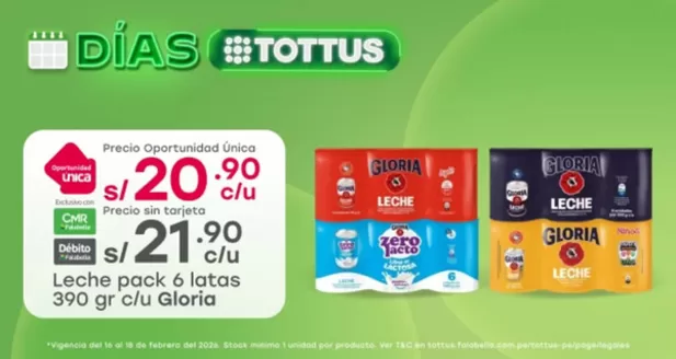 Catálogo Tottus | Descuentos y promociones | 2026-02-16T00:00:00.000Z - 2026-02-18T00:00:00.000Z