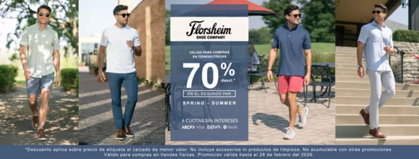 Catálogo Florsheim | 70%desct  | 2026-02-18T00:00:00.000Z - 2026-02-28T00:00:00.000Z