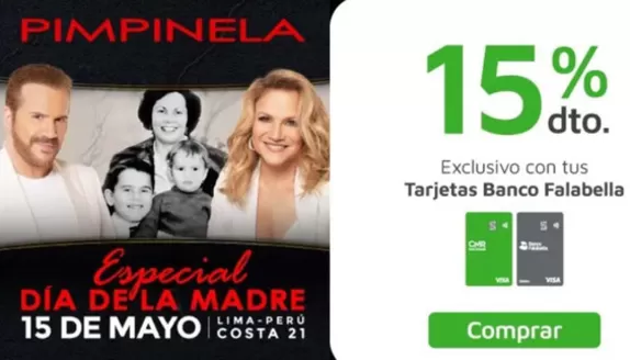 Catálogo Banco Falabella en Punta Hermosa | 15%dto dia de la madre | 2026-02-19T00:00:00.000Z - 2026-05-15T00:00:00.000Z