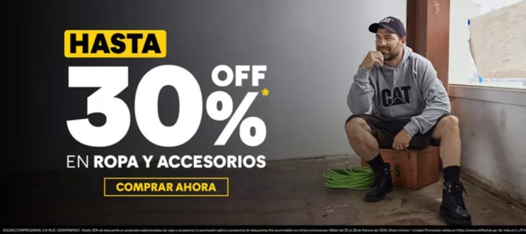 Catálogo Cat | Hasta 30%off en ropa y accesorios | 2026-02-23T00:00:00.000Z - 2026-02-28T00:00:00.000Z
