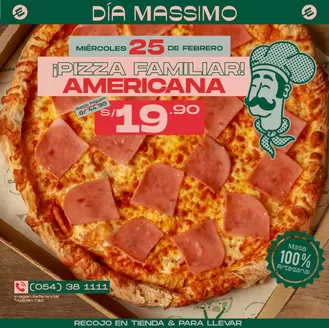 Catálogo Presto | Pizza familiar americana! | 2026-02-23T00:00:00.000Z - 2026-02-25T00:00:00.000Z