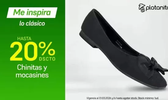 Catálogo Platanitos | Hasta 20%dscto chinitas y mocasines | 2026-02-24T00:00:00.000Z - 2026-03-01T00:00:00.000Z