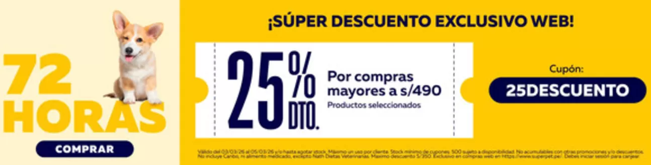 Catálogo Superpet | Ofertas especiales atractivas para todos | 2026-03-03T00:00:00.000Z - 2026-03-05T00:00:00.000Z