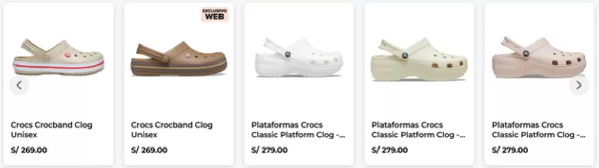Catálogo Crocs en Callao | Exlusivo web  | 2026-03-10T00:00:00.000Z - 2026-07-31T00:00:00.000Z