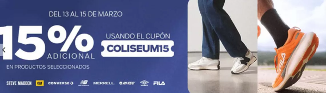 Catálogo Coliseum | 15% adicional  | 2026-03-13T00:00:00.000Z - 2026-03-15T00:00:00.000Z