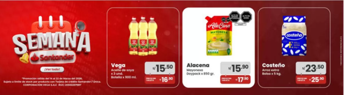 Catálogo Vega en Arequipa | Ofertas principales y descuentos | 2026-03-14T00:00:00.000Z - 2026-03-22T00:00:00.000Z