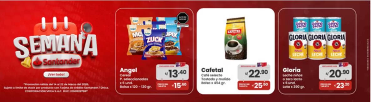 Catálogo Vega en Quilca | Grandes descuentos en productos seleccionados | 2026-03-14T00:00:00.000Z - 2026-03-22T00:00:00.000Z