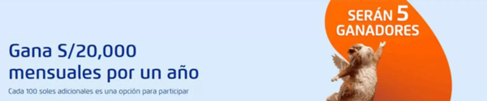 Catálogo Banco de Crédito del Perú en Huancayo | Gana S/20.000 mensuales po un ano | 2026-03-18T00:00:00.000Z - 2026-03-31T00:00:00.000Z