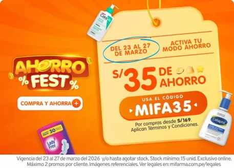 Catálogo Mifarma en Lima | Ahorro Fest  | 2026-03-24T00:00:00.000Z - 2026-03-27T00:00:00.000Z