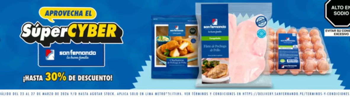 Catálogo San Fernando en Lima | Aprovecha el super cyber | 2026-03-25T00:00:00.000Z - 2026-03-27T00:00:00.000Z