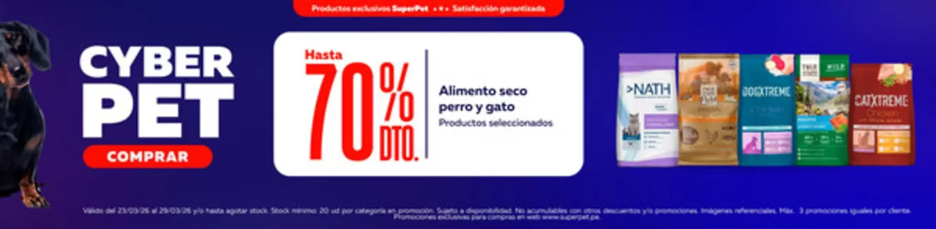 Catálogo Superpet en Huaral | Ofertas principales para todos los cazadores de gangas | 2026-03-23T00:00:00.000Z - 2026-03-29T00:00:00.000Z