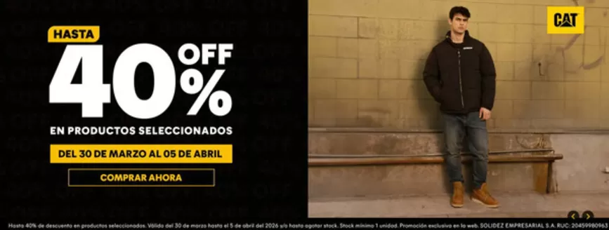 Catálogo Cat | Hasta 40%off | 2026-04-01T00:00:00.000Z - 2026-04-05T00:00:00.000Z