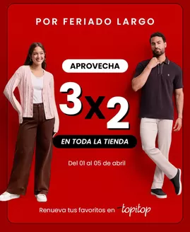 Catálogo TopItop | Aprovecha 3x2 | 2026-04-01T00:00:00.000Z - 2026-04-05T00:00:00.000Z